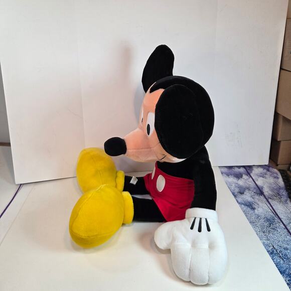 Mickey Mouse Large Plush Stuffed Animal Disney Parks 19” Sitting - Picture 8 of 15